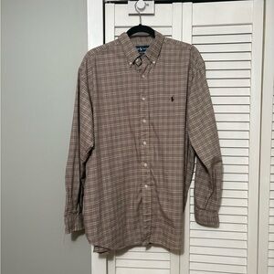 Ralph Lauren Blake Long Sleeve Large Plaid Shirt